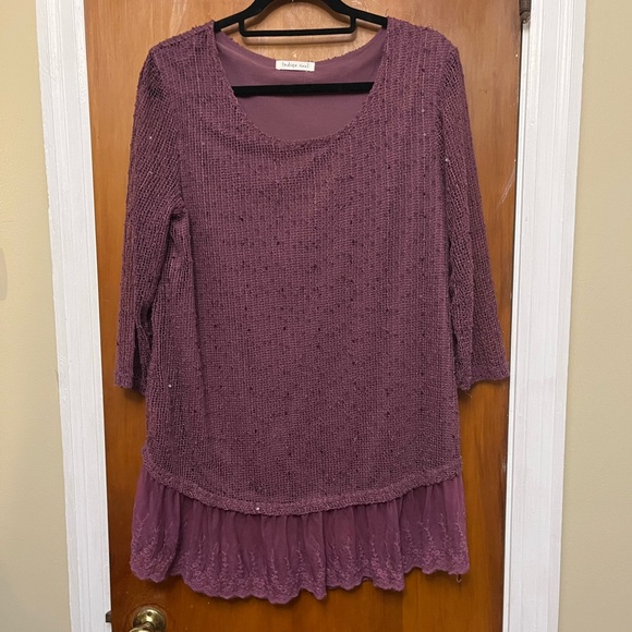 Indigo Soul purple women’s top.        B9 - Picture 3 of 10